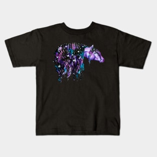 Watercolor Galaxy Horse Kids T-Shirt